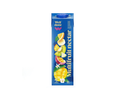 Įv. vaisių nektaras WELL DONE, TETRA PAK, 1 l