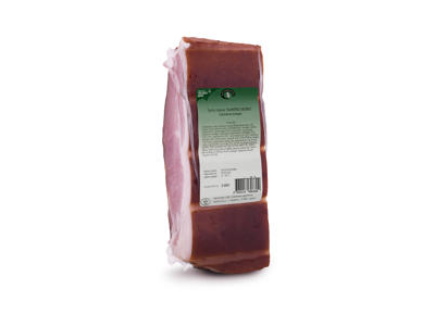 Šaltai rūkytas BAJORŲ kiaulienos kumpis, kaimiško sk., I r., 1 kg