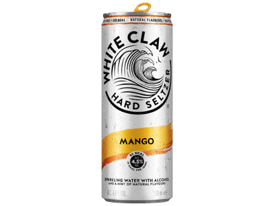 Alkoholinis kokteilis WHITE CLAW Seltzer, mangų skonio 4.5% 330ml skardinė