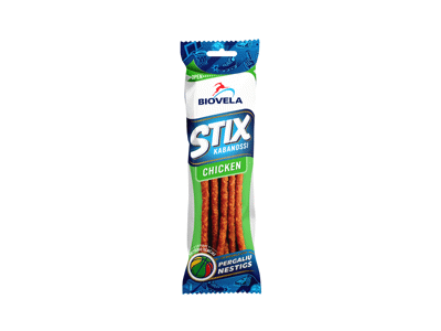 Karštai rūkytos lazdelės STIX KABANOSSI CHICKEN, a. r., 100 g