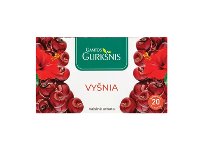 Gamtos gurkšnis VYŠNIŲ arbata, 2 g x 20 vnt.