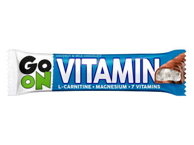 Baltyminis batonėlis GO ON su kokosais, 45 g