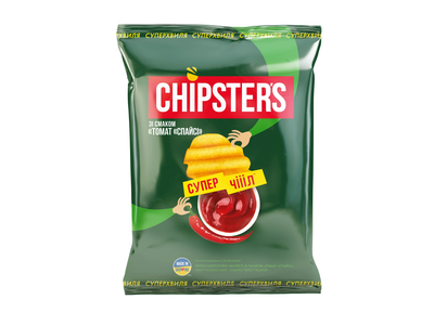 Bulvių traškučiai CHIPSTER'S, aštrių pomidorų skonio, 110 g