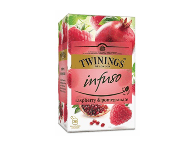 Arbata TWININGS, aviečių ir granatų skonio, 20 vnt.