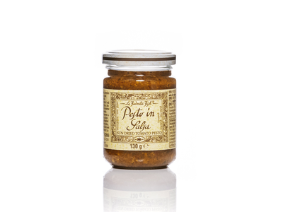 Pesto padažas LA FAVORITA, saulėje džiovintų pomidorų, 130 g