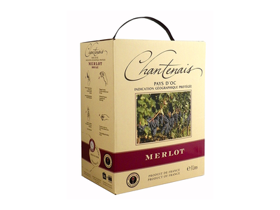 Vynas CHANTENAIS Merlot, raudonas, sausas, 3 l