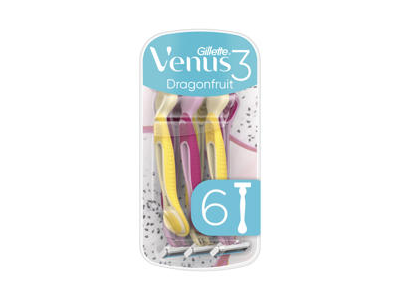 Vienkartiniai skustuvai VENUS 3 Dragonfruit, 6vnt.