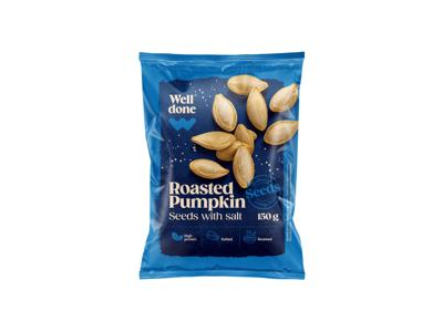 Keptos sūdytos moliūgų sėklos WELL DONE, 150 g