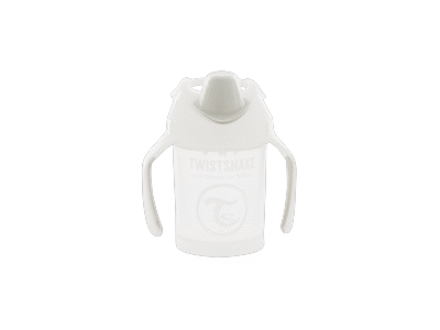 Twistshake puodelis mini baltas nuo 4mėn 230 ml 78053