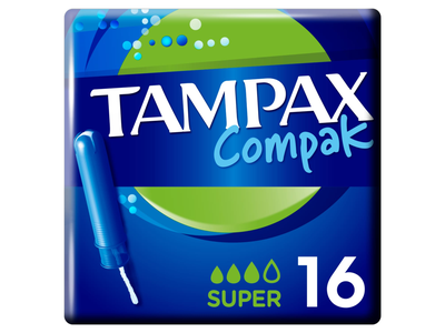 Tamponai TAMPAX Compak Super, 16 vnt.