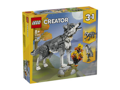 Konstruktorius LEGO PILKASIS VILKAS 31393