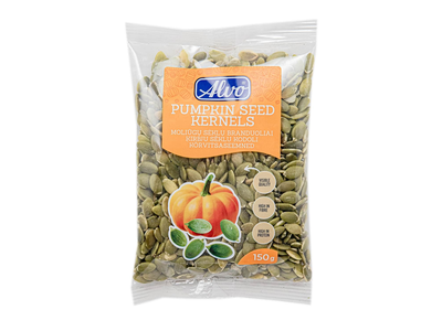 Moliūgų sėklų branduoliai ALVO, 150 g