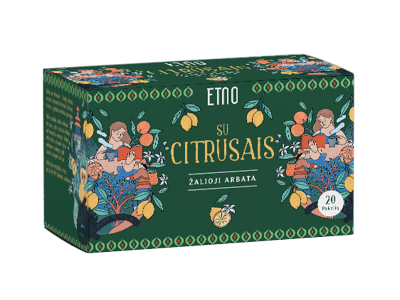Žalioji arbata su citrusais ETNO, 40 g