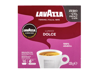 Kavos kapsulės LAVAZZA A MODO MIO LUNGO DOLCE, 16 vnt.