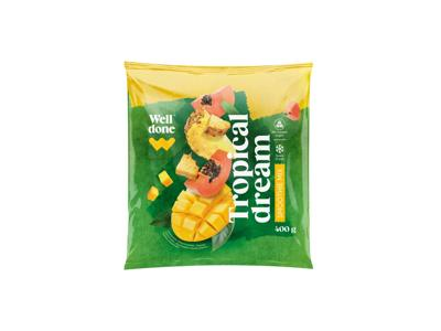 Šaldytas geltonųjų vaisių mišinys kokteiliui WELL DONE, 400 g