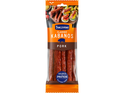 Karštai rūkytos dešrelės TARCZYNSKI KABANOS CLASSIC, su kiauliena, IIr., 200g