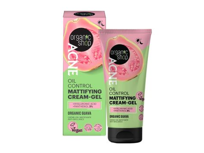 ORGANIC SHOP ACNE OIL CONTROL MATTIFYING veido kremas - želė, 50 ml