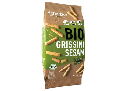 Ekologiškos duonos lazdelės su sezamu be glitimo, 100 g