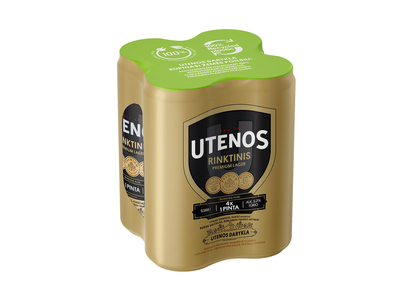 Alus UTENOS RINKTINIS, 5,2 %, 4 x 0,568 l