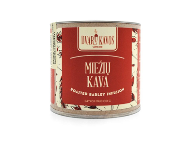 Miežių kava, Šviežiai skrudinta ir malta, 100g