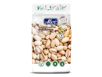 Kepintos sūdytos pistacijos ALVO, 400 g