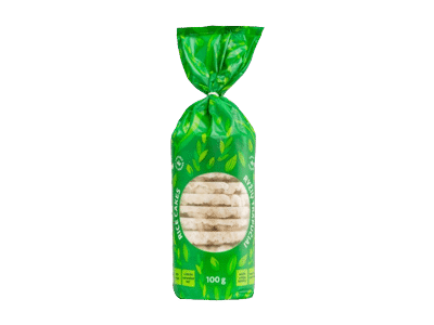 Ryžių trapučiai ŪSTUKIŲ MALŪNAS su joduotąja druska, sezam., 100 g