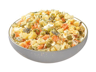 Lietuviška mišrainė su dešra, 1 kg