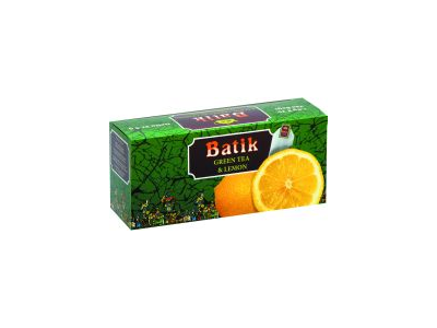 Arbata BATIK, žalioji su citrina, 25 x 1,5 g