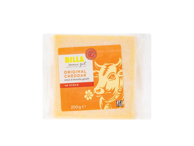 Čederio sūris BILLA, 200 g
