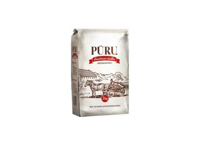 Kvietiniai miltai PŪRŲ, aukščiausia rūšis 550D, 2kg