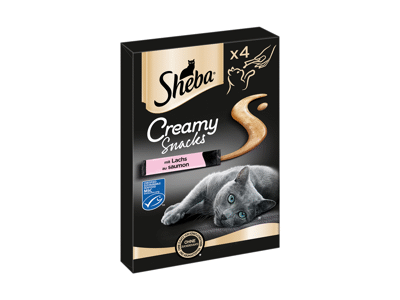 Skanėstas katėms SHEBA su lašišomis, 48 g