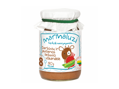 Jautienos užkandėlė MARMALUZI (nuo 8 mėn.), 190 g