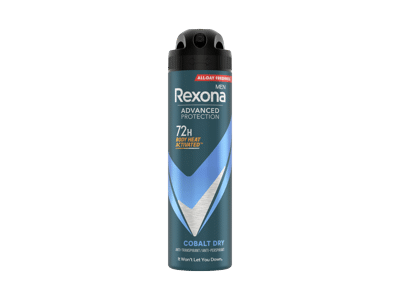 Vyriškas purškiamasis dezodorantas REXONA COBALT DRY, 150 ml