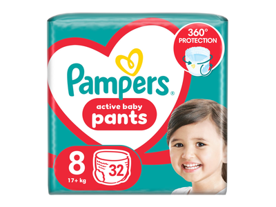 Sauskelnės PAMPERS PANTS JUMBO PACK S8, 32vnt