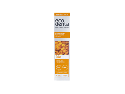 ECODENTA balinamoji dantų pasta su gintaro ekstraktu 100 ml
