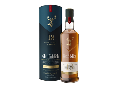 Viskis GLENFIDICH 18YO dėžutėje, 40 %, 0,7 l