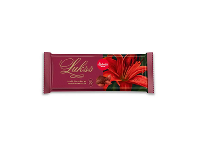 LAIMA LUKSS Juodasis šokolada su migdolais, 190 g