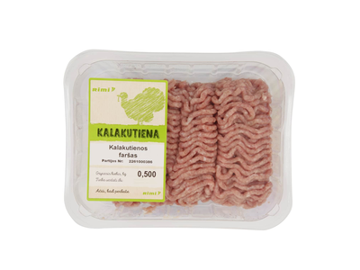 Kalakutienos faršas RIMI, 500 g