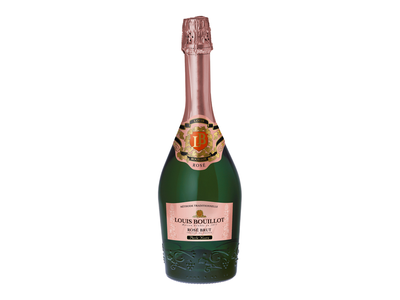 Putojantis vynas LOUIS BOUILLOT, Blanc De Noirs Rose, Perle Noire, 11,5%, 0,75 l