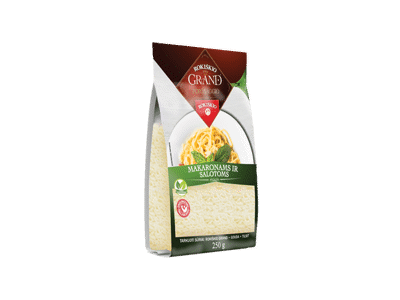 Tarkuotas ROKIŠKIO GRAND sūris makaron., salotoms, 40% rieb., 250 g
