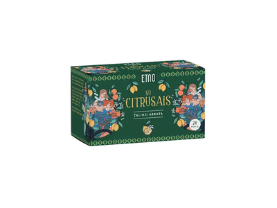Etno žalioji arbata su citrusais, 40 g 2 g x 20 vnt