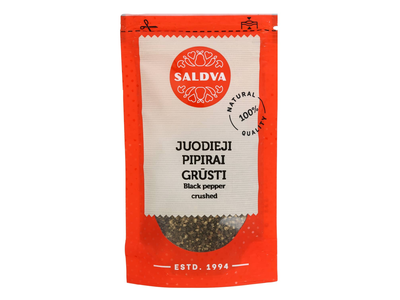 Grūsti juodieji pipirai SALDVA, 25 g