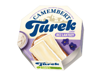 Pelėsinis sūris be laktozės TUREK CAMEMBERT, 44% rieb. s. m., 120 g