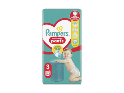 Sauskelnės-kelnaitės PAMPERS Pants, Jumbo Pack, 3 dydis, 62 vnt.