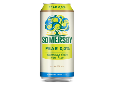 Sidras SOMERSBY, kriaušių skonio, nealkoholinis 0,5l, skardinėje