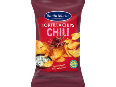 Kukurūzų traškučiai SANTA MARIA, su aitriosiomis paprikomis, 185 g