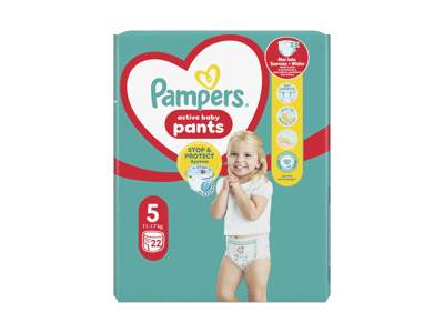 Sauskelnės-kelnaitės PAMPERS Pants, Carry Pack, 5 dydis, 22 vnt.