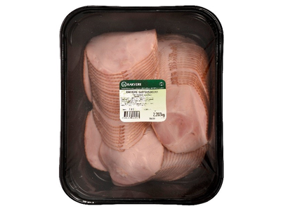 Karštai rūkytas RAKVERE kiaulienos kumpis pjaustytas, ~1,5 kg