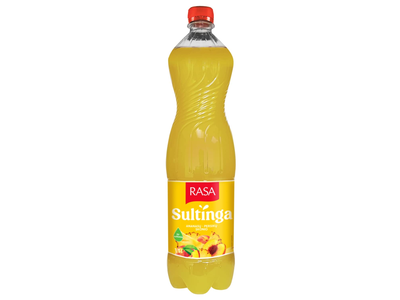 Negazuotas ananasų ir persikų skonio gėrimas RASA SULTINGA, 1.5 l
