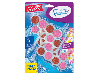 Klozeto gaiviklis Hyper Clean Kolorado 4x45g Flower Bloom